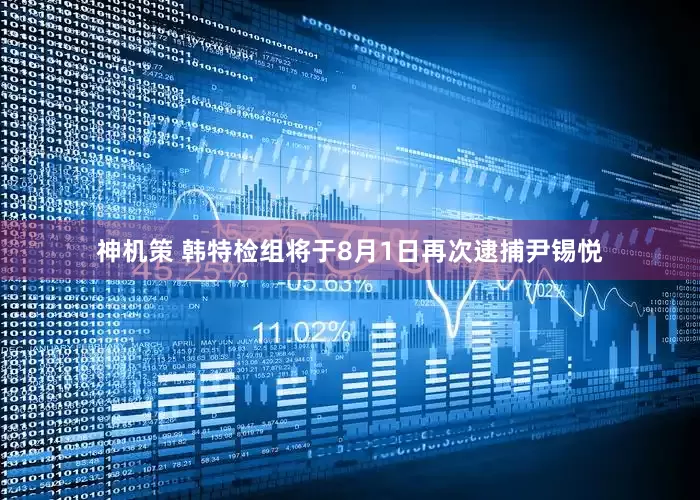 神机策 韩特检组将于8月1日再次逮捕尹锡悦